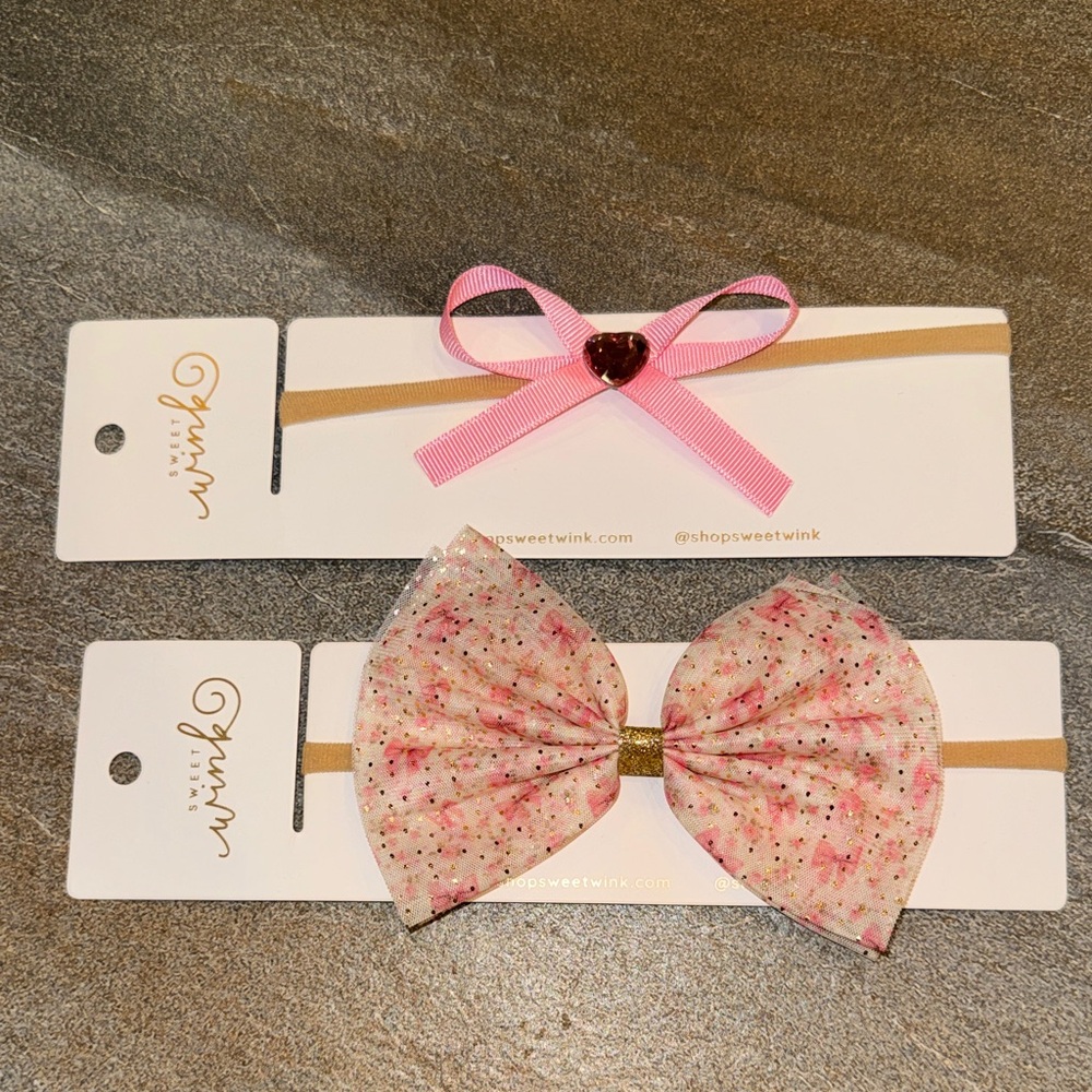 Sweet wink bow head band bundle of 2